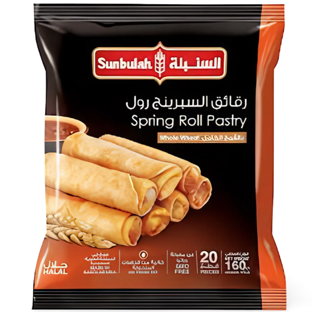 Frozen spring roll pastry